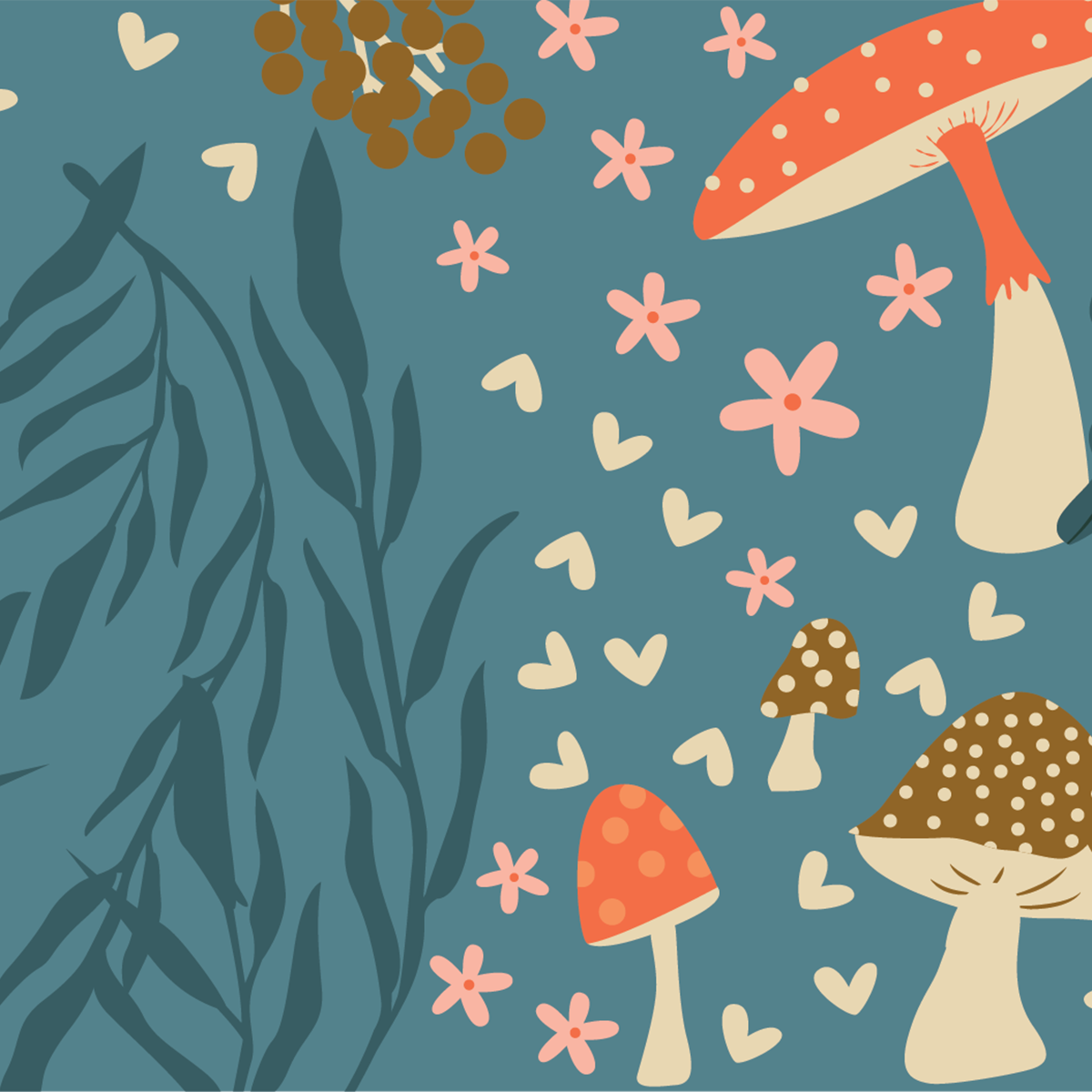 16oz Rise Tumbler - Fall Mushrooms