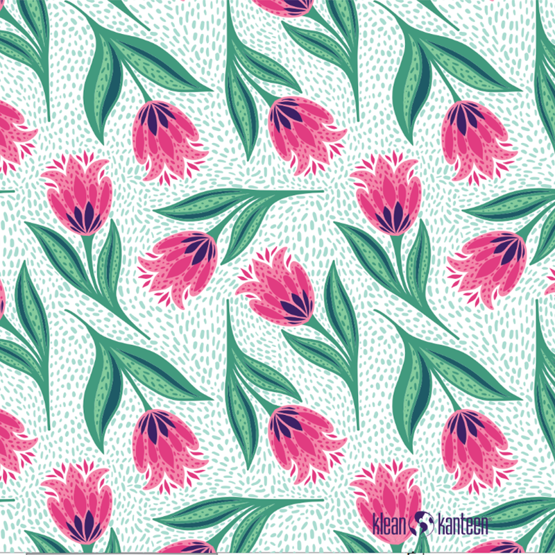 20oz TKWide with Twist Cap - Spring - Spotted Tulips