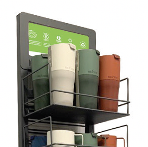 Narrow Standing Floor Display Header Card - "Why Klean"