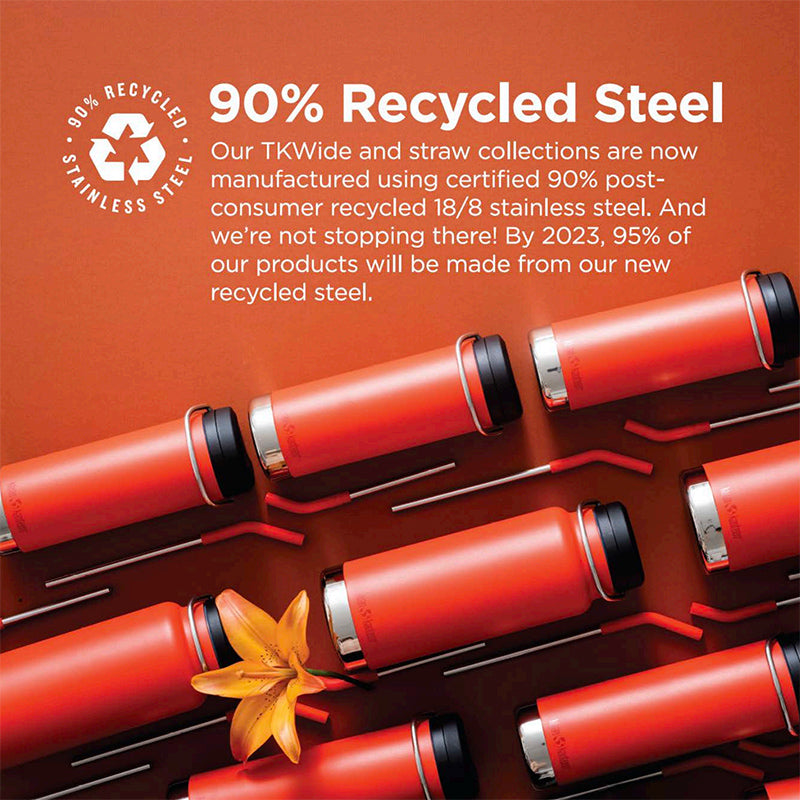 Recycled Steel 5"X5" Shelf Talker - Tiger Lily