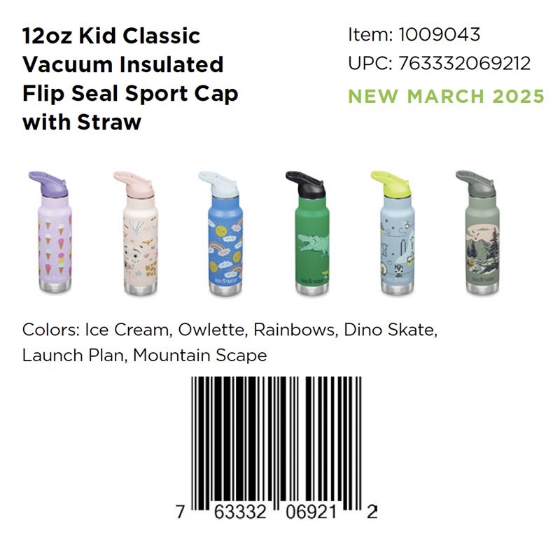 12oz Kid's Classic Insulated with Flip Seal Sport Cap - Mixed Pack