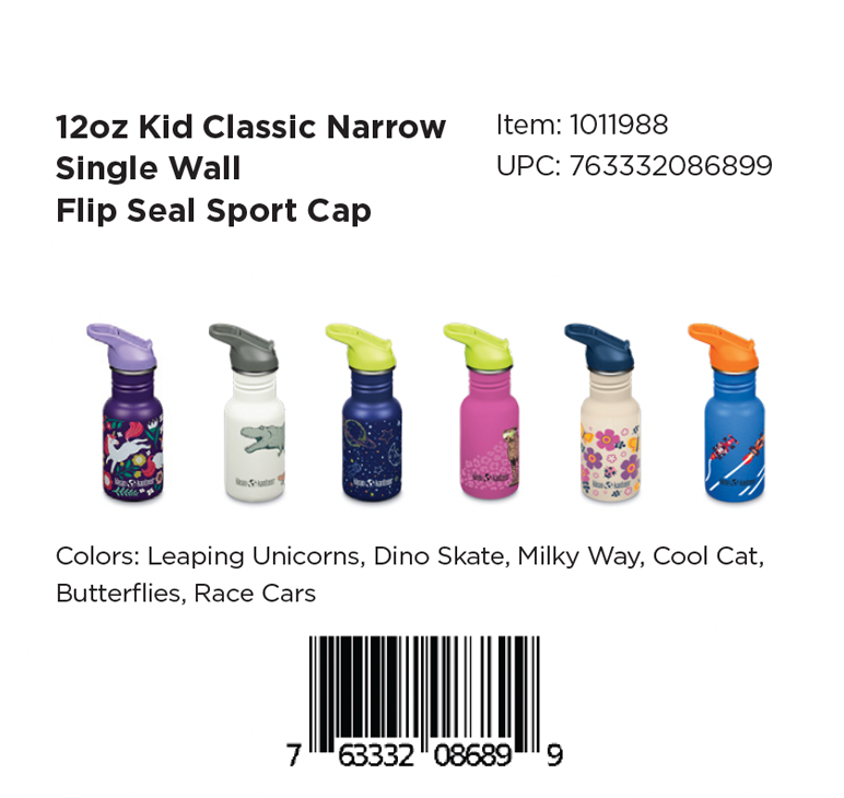 12oz Kid's Classic with Flip Seal Sport Cap - Mixed Pack