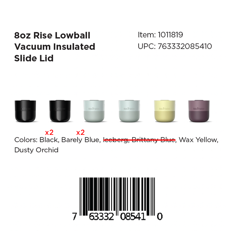 8oz Rise Lowball Tumbler - Mixed Pack