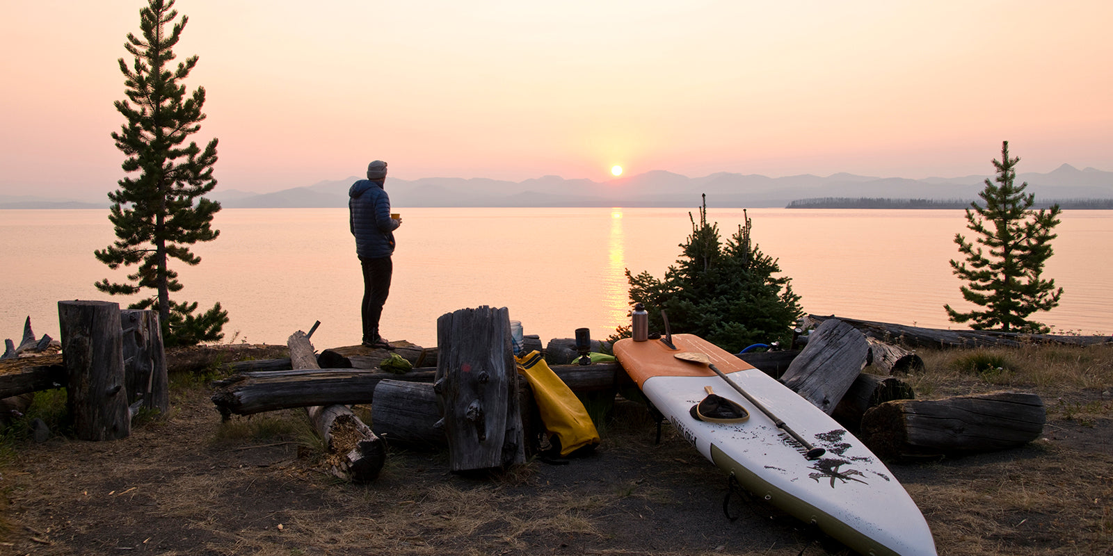 Sean Janse on Yellowstone Lake