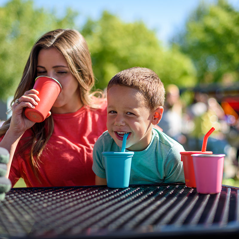 10oz Kid's Cup with Straw Lid - Mixed Pack