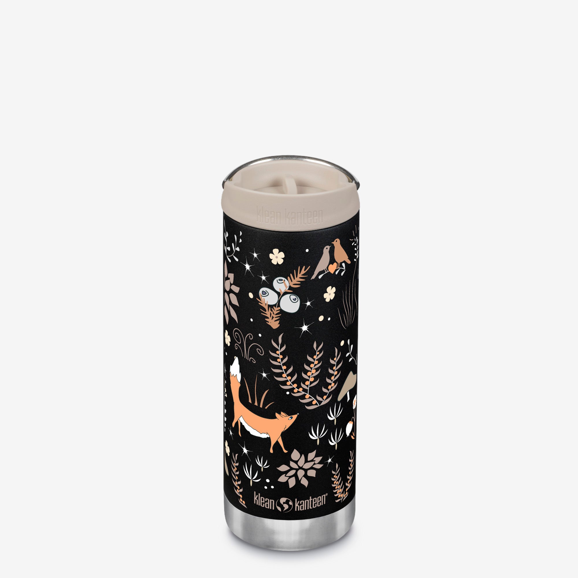 16oz TKWide Insulated Coffee Tumbler with Café Cap - Autumn Foxes