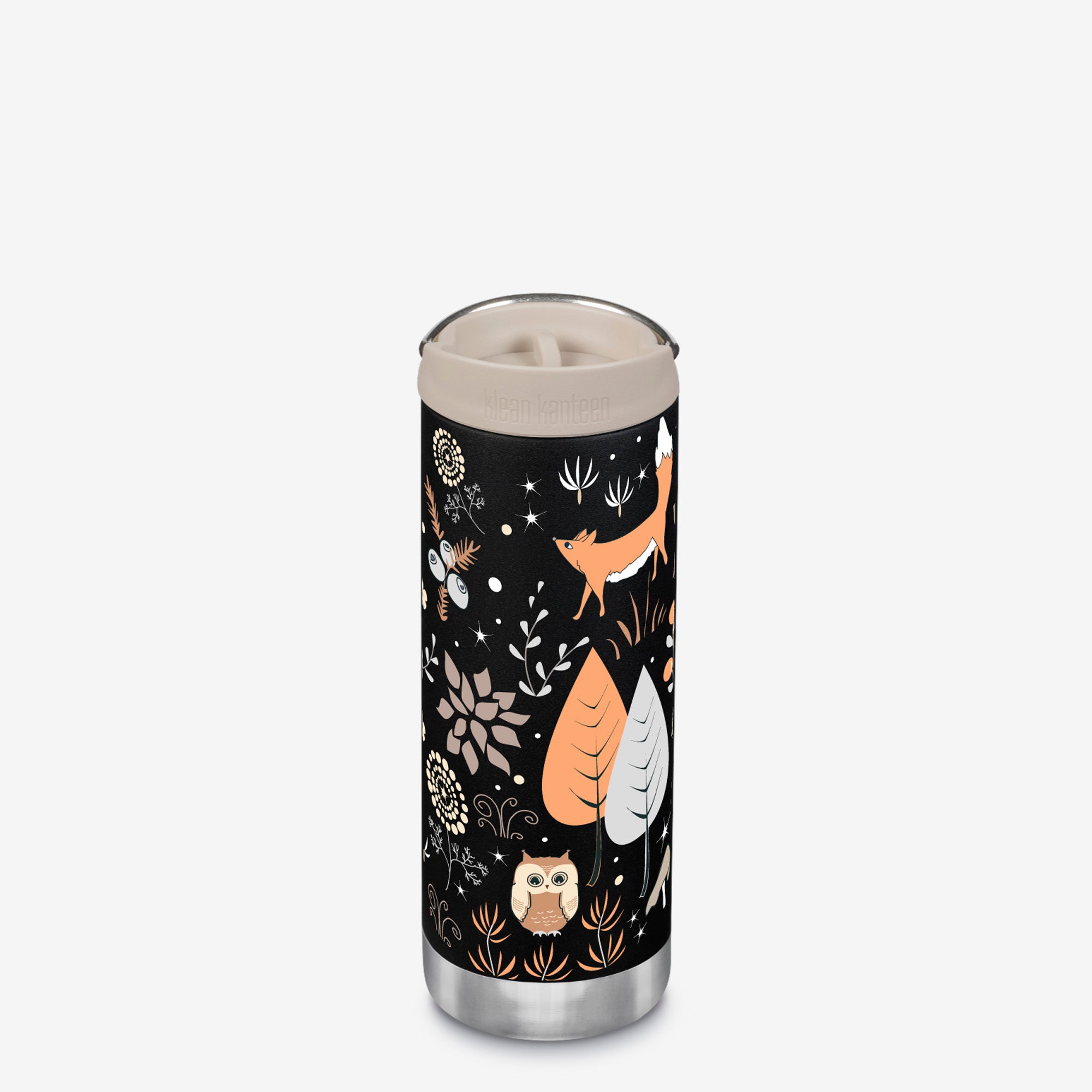 16oz TKWide Insulated Coffee Tumbler with Café Cap - Autumn Foxes