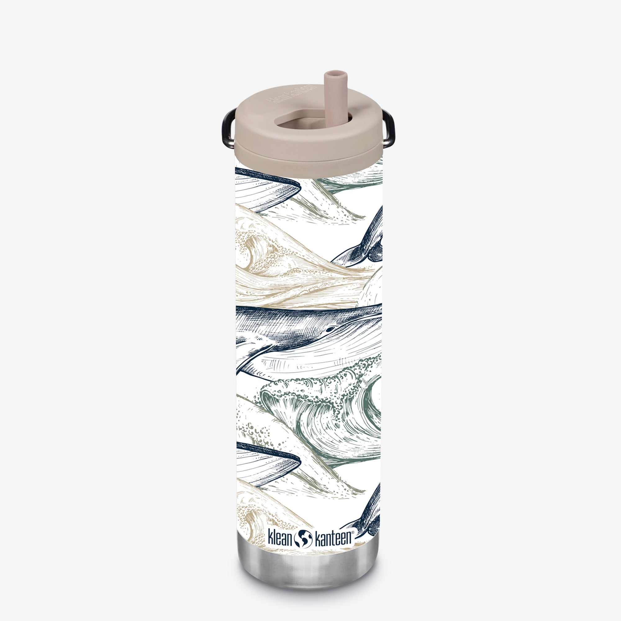 20oz TKWide with Twist Cap - Ocean Day - Whale