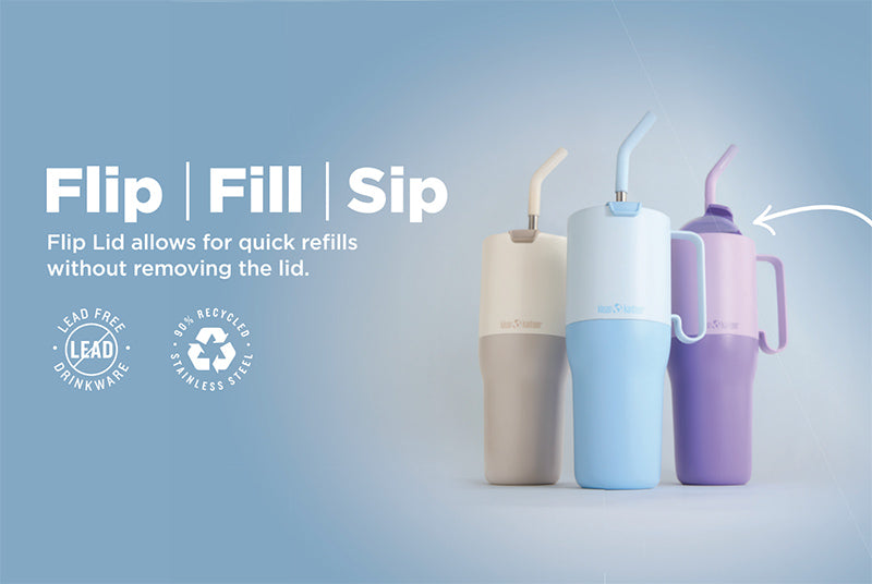 Narrow Standing Floor Display Header Card - 36oz Tumbler