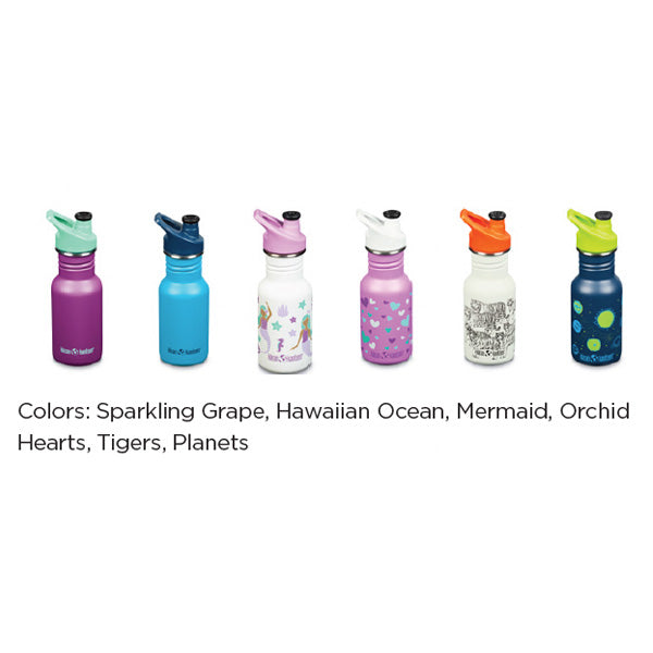 12oz Classic Kid's Water Bottle with Sport Cap - Mixed 6-Pack