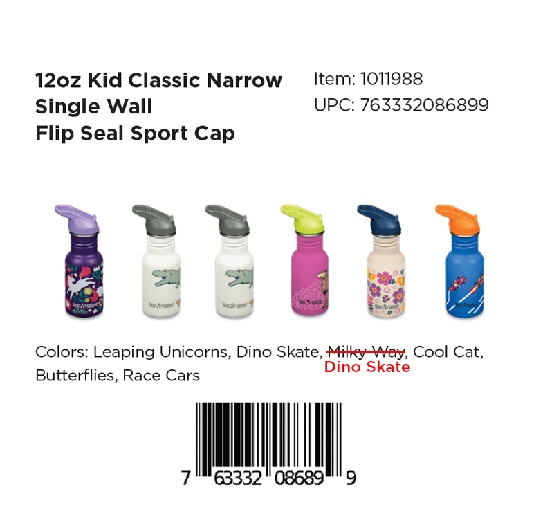 12oz Kid's Classic with Flip Seal Sport Cap - Mixed Pack