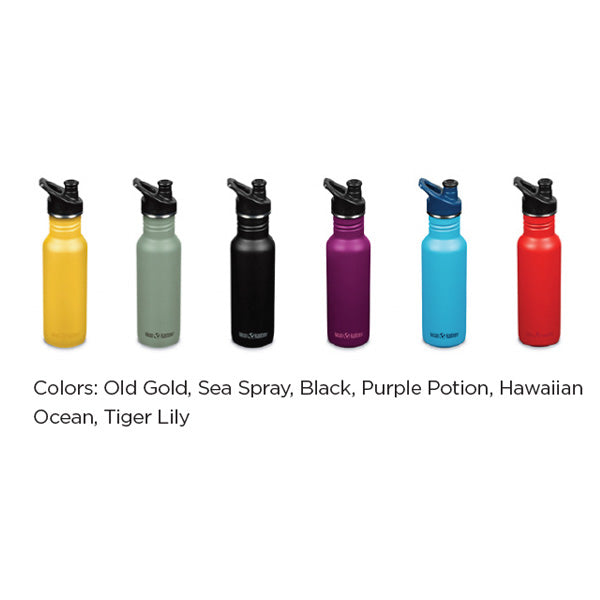 18oz Classic Water Bottle with Sport Cap - Mixed 6-Pack