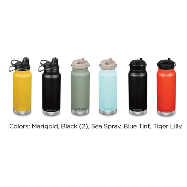 32oz TKWide Insulated Water Bottle Chug Cap and Twist Cap - Mixed 6-Pack