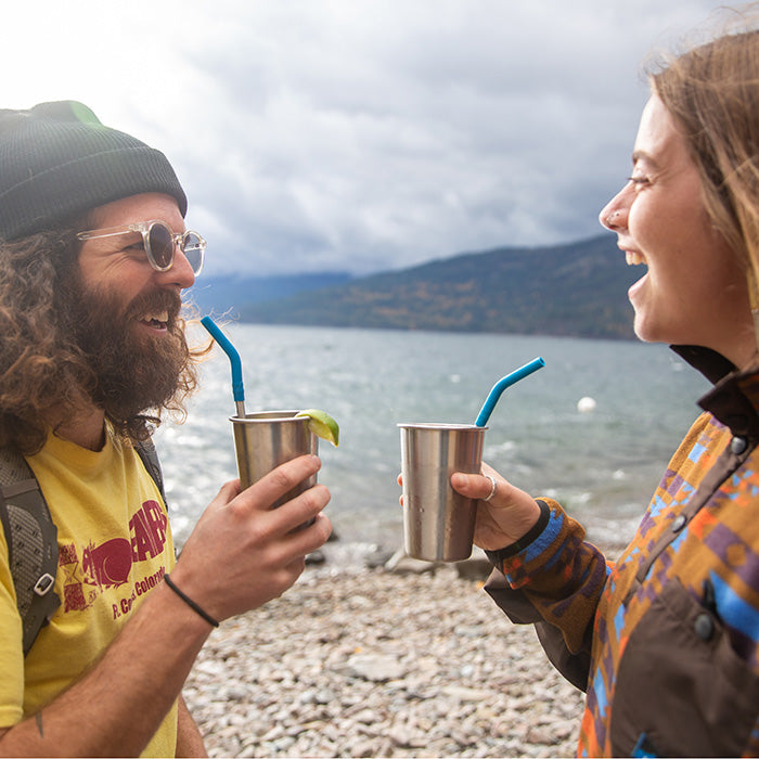 Steel Straws and Cups